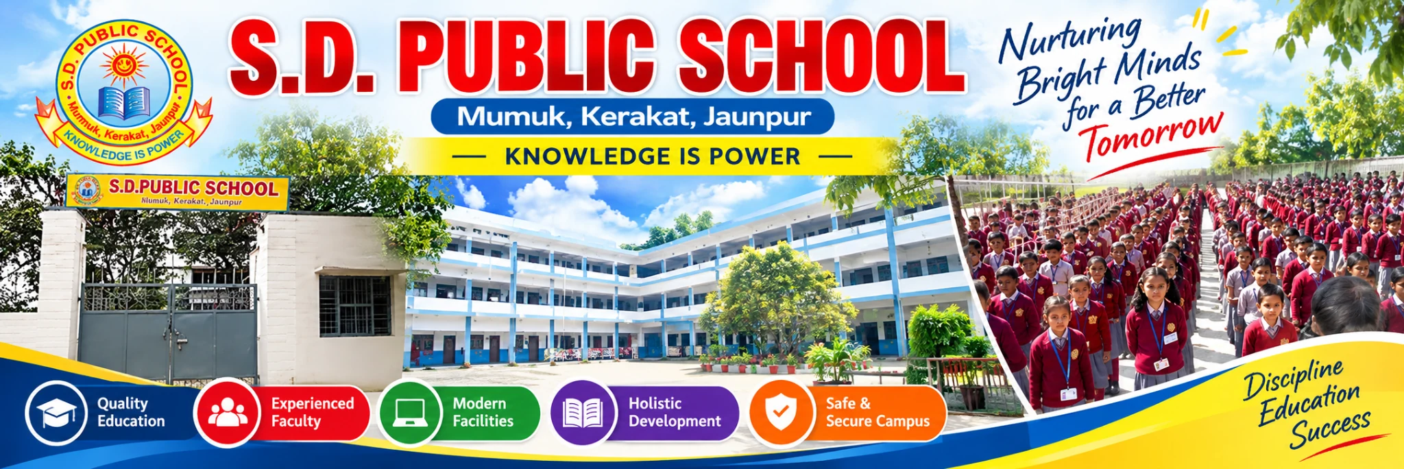 S.D. Public School campus and students - nurturing bright minds